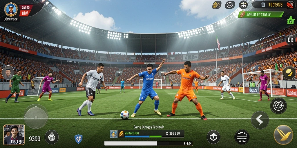 Tampilan gameplay seru dari game olahraga 9399.