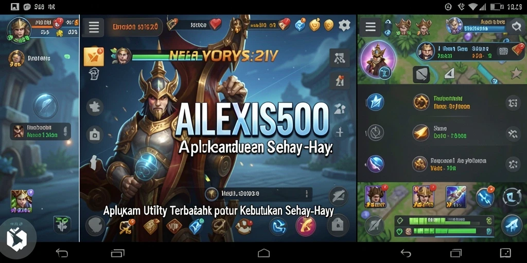 Screenshot utama ALEXIS500 menunjukkan antarmuka aplikasi Utility yang intuitif.