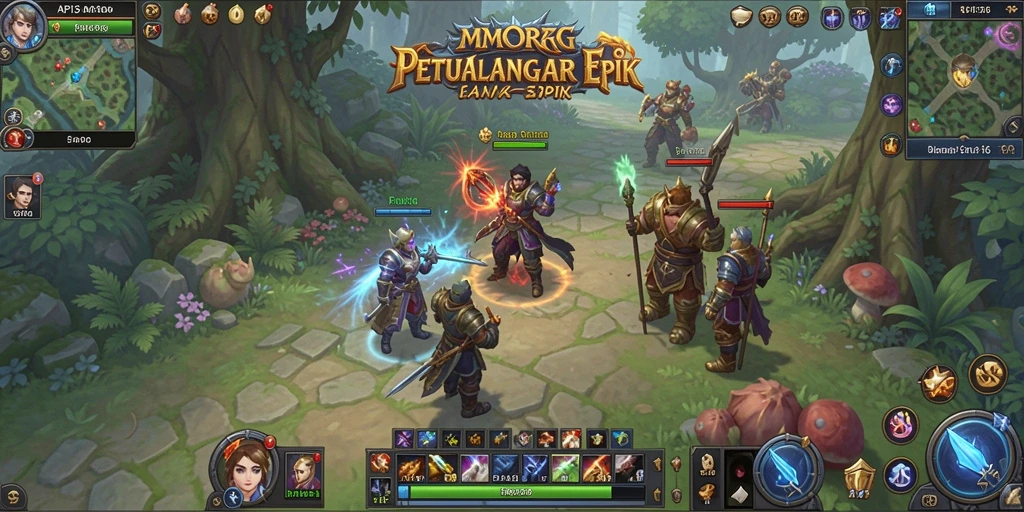 Tampilan gameplay menakjubkan dalam dunia MMORPG API36.