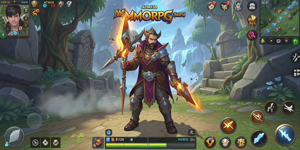 Tampilan gameplay <strong>ATM138</strong> yang menakjubkan dalam dunia MMORPG.