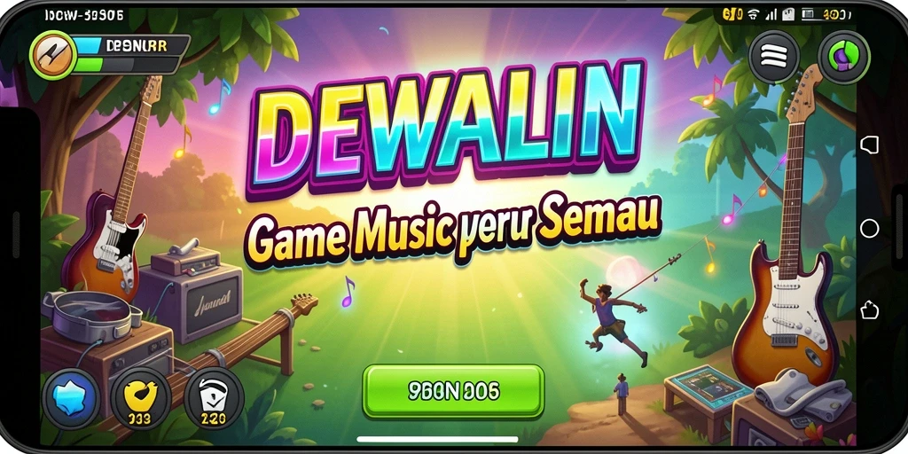 Tampilan gameplay seru dari DEWALIN dengan beragam instrumen.