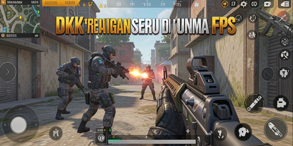 Gameplay DKK yang mengesankan dalam aksi FPS.