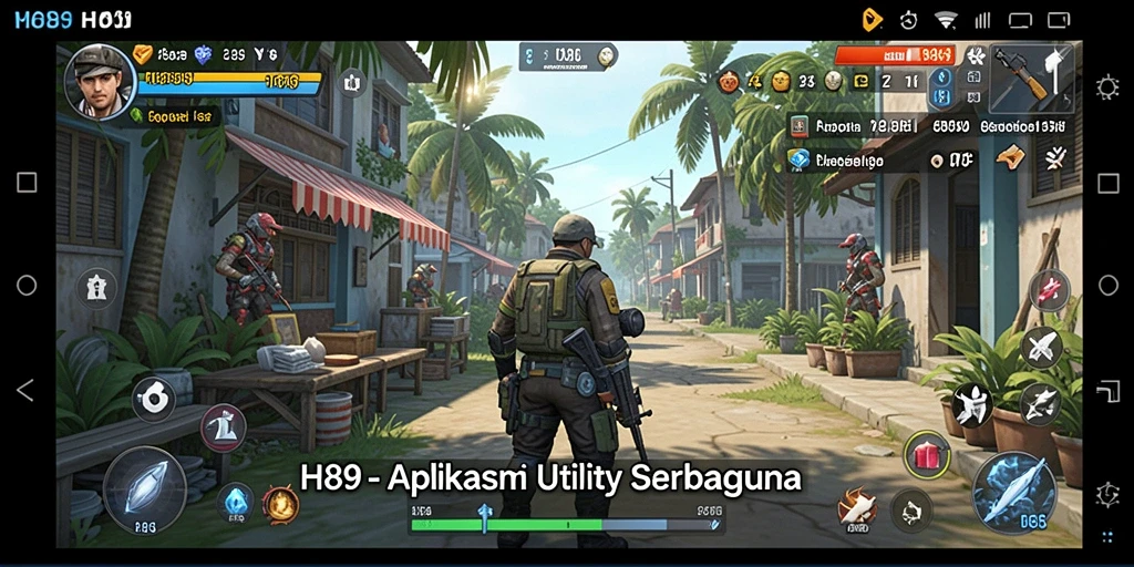Tampilan antarmuka utama H89 yang user-friendly dan intuitif.