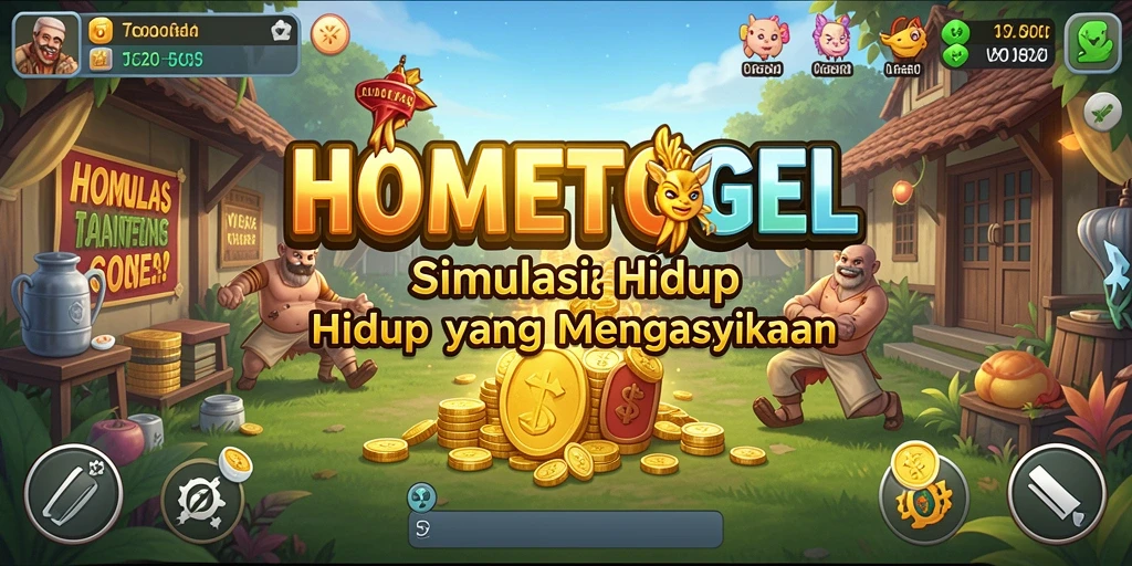 Tampilan gameplay HOMETOGEL yang memukau dan realistis.