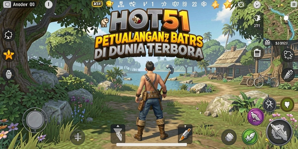 Screenshot HOT51 menampilkan aksi seru di dunia terbuka yang luas.