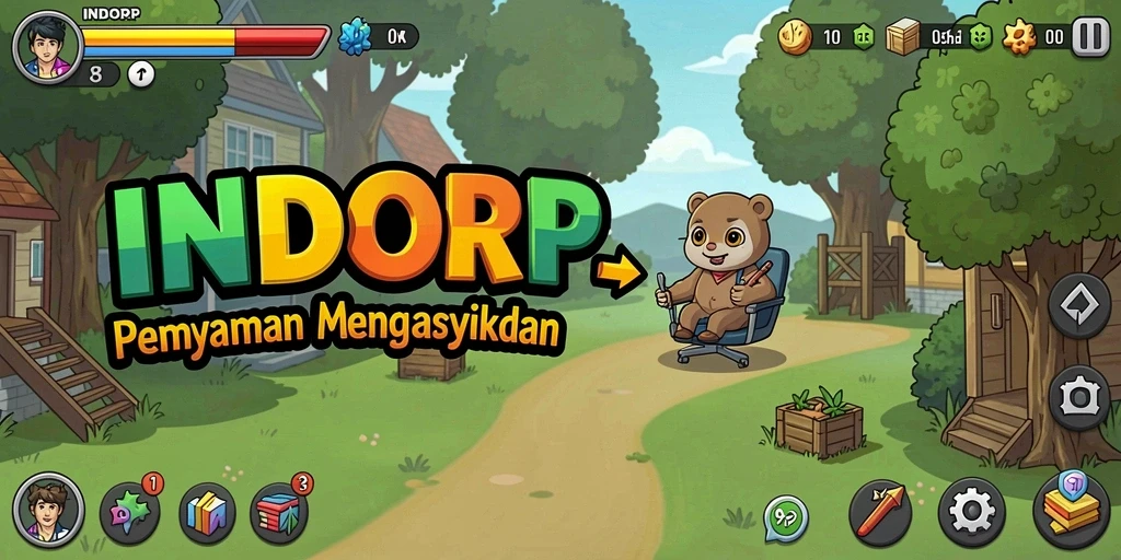 Tampilan gameplay menarik dari INDORP yang membuat pemain betah.