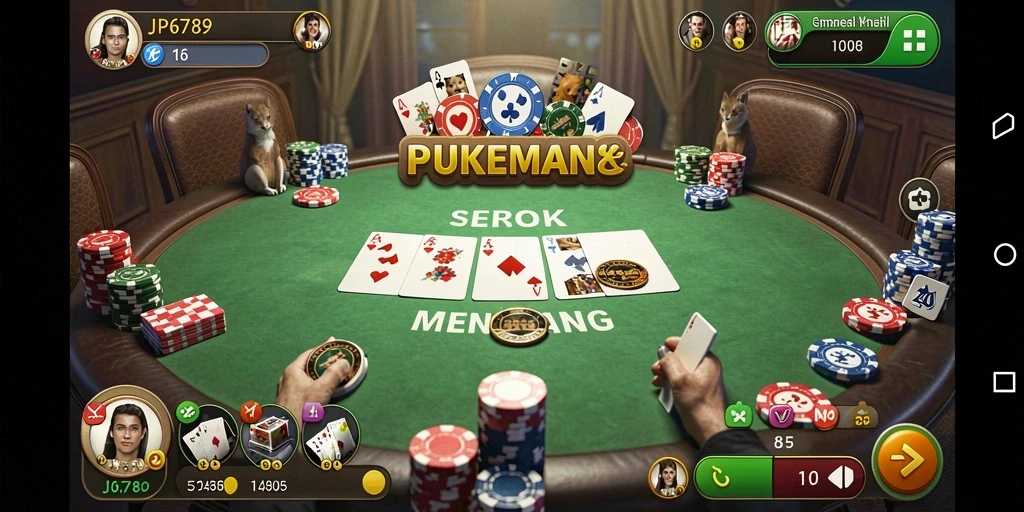 Tampilan menarik dari gameplay Poker JP6789 yang menegangkan.