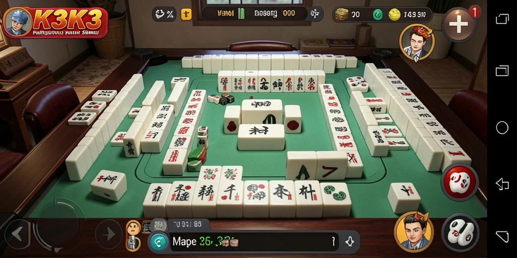 Tampilan gameplay K3K3 yang menarik dan penuh warna.