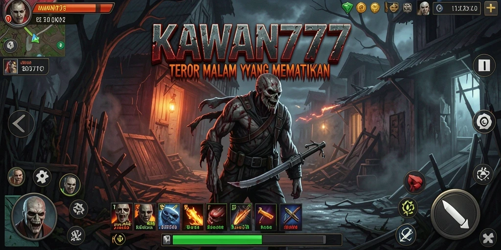 Menampilkan momen menyeramkan dalam gameplay KAWAN777 yang membuat jantung berdebar.