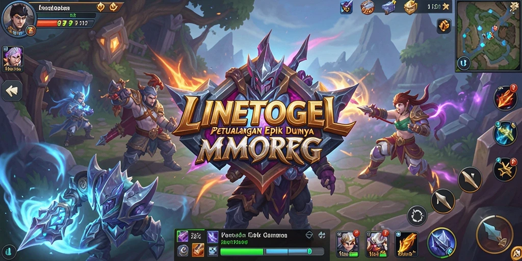 Tampilan gameplay menarik dari LINETOGEL dalam dunia MMORPG.