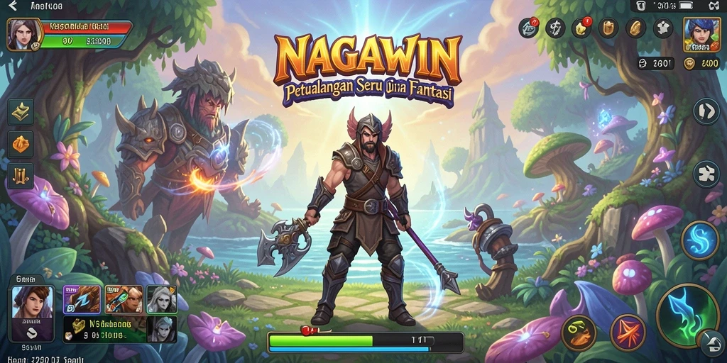 Gameplay seru NAGAWIN dengan aksi yang mendebarkan.