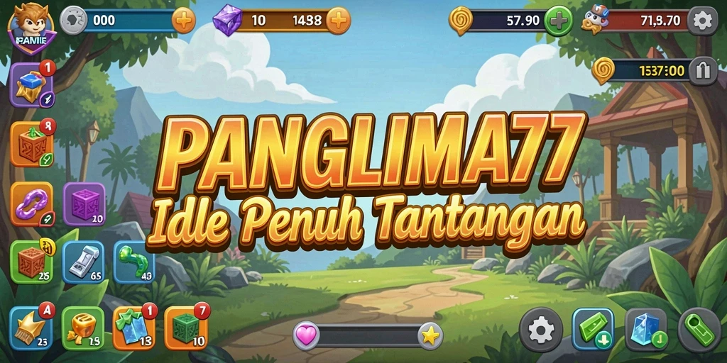 Tampilan gameplay seru dan menyenangkan di PANGLIMA77.