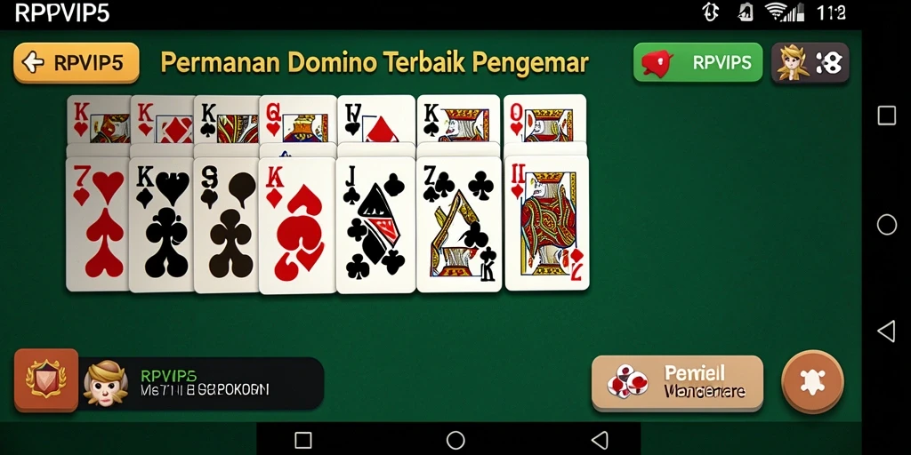 Screenshot gameplay RPVIP5 yang menampilkan aksi seru permainan Domino.
