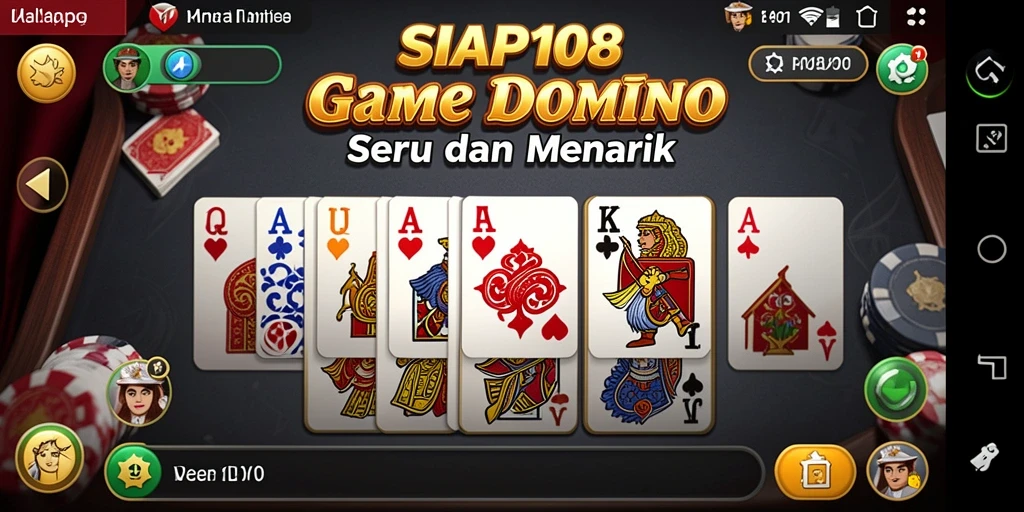 Tampilan menarik gameplay Domino dalam SIAP108.