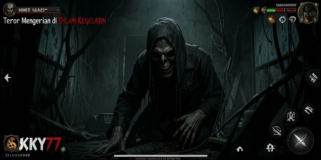 Gameplay menegangkan di dalam dunia kegelapan dan ketakutan.
