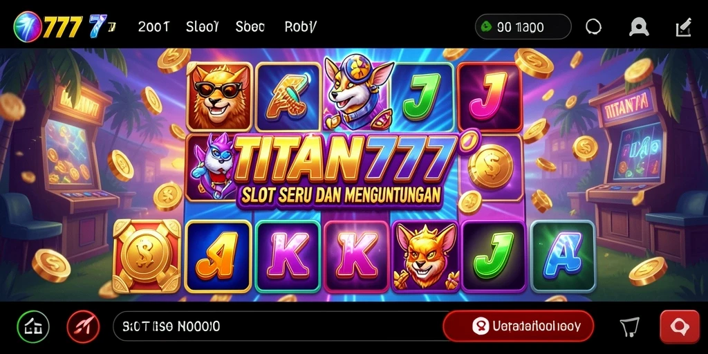 Tampilan gameplay seru dan mengasyikkan di TITAN777.