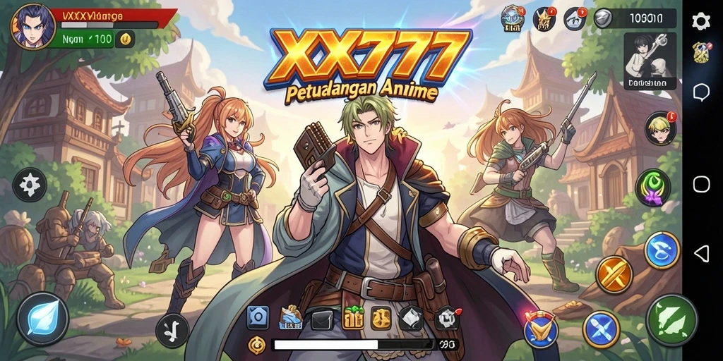 Tangkapan layar menunjukkan aksi seru dalam gameplay XXX777.