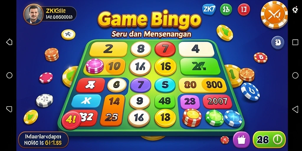Tampilan gameplay mengasyikkan dalam ZK7 Bingo.